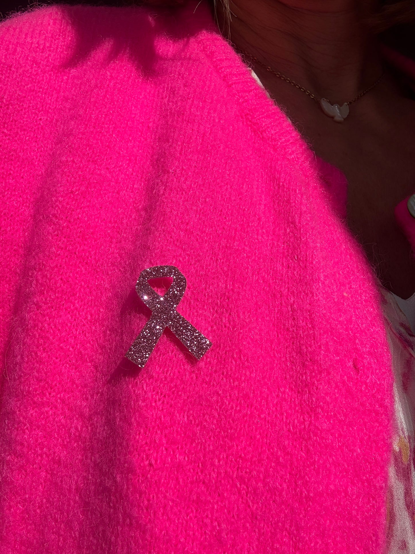 Broche Ruban Rose *