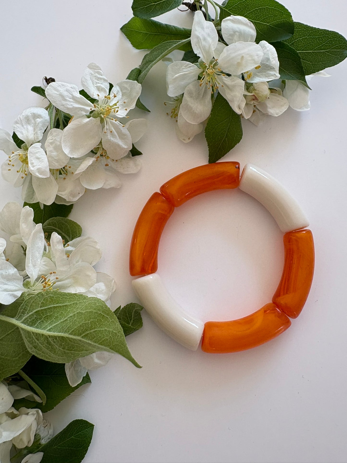 Bracelet Modèles "Charlotte" : Decouvrez Les Roses / Orangés