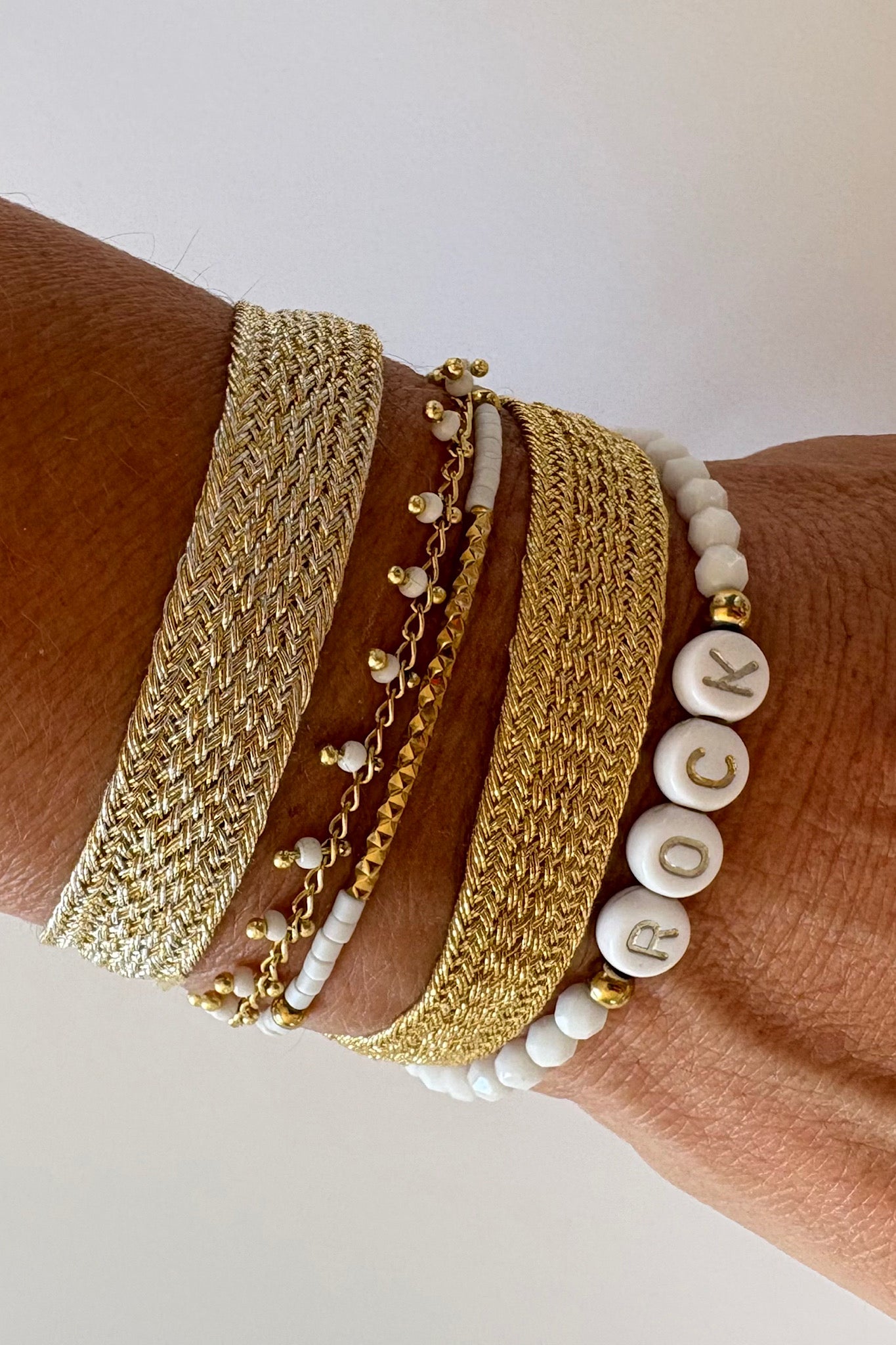 Bracelet "Marrakech" doré argent