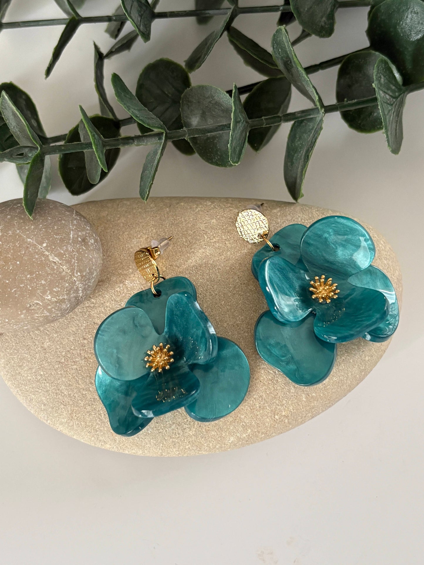 BO "Floralie" turquoise