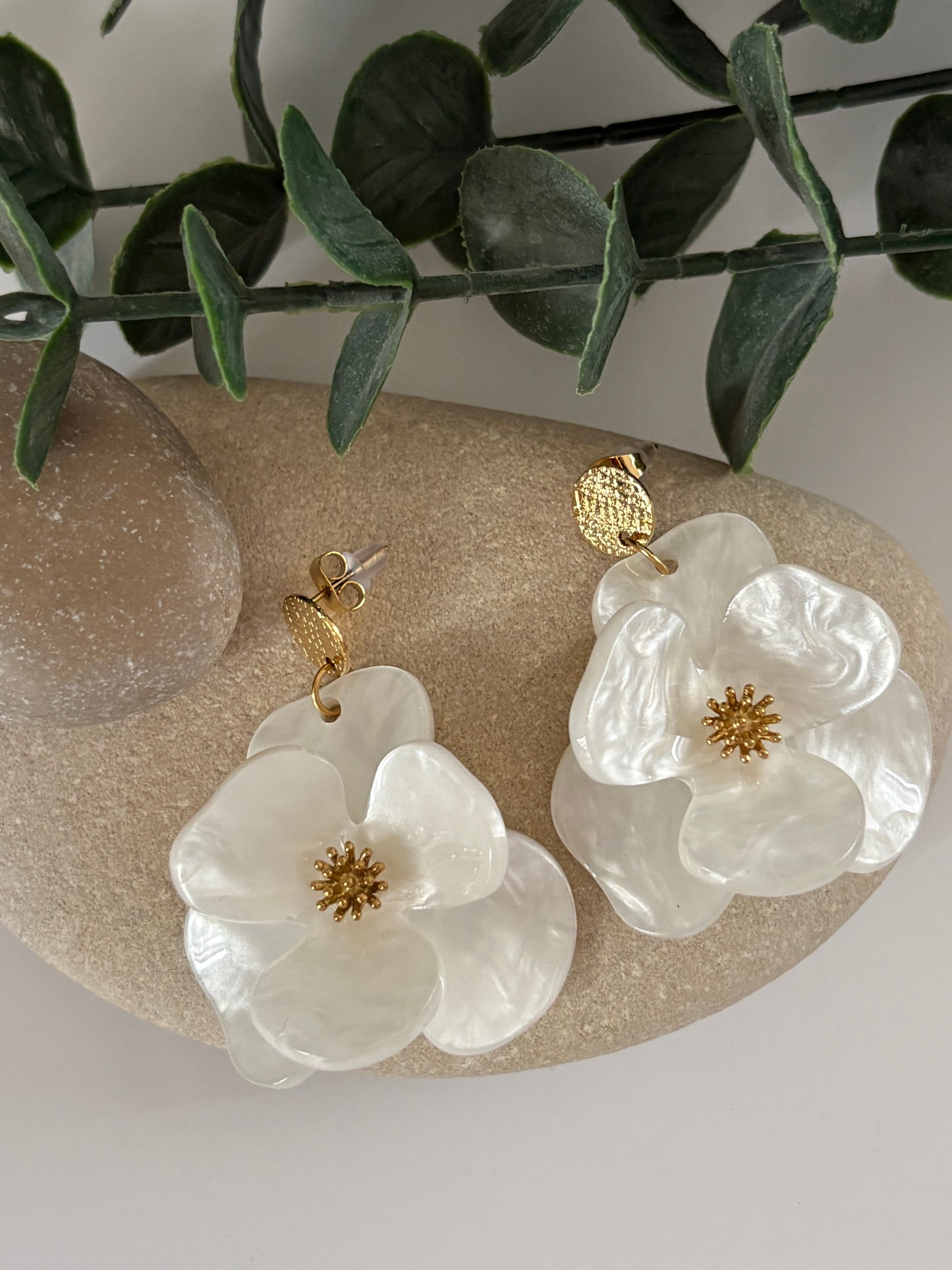 BO "Floralie" blanc nacré