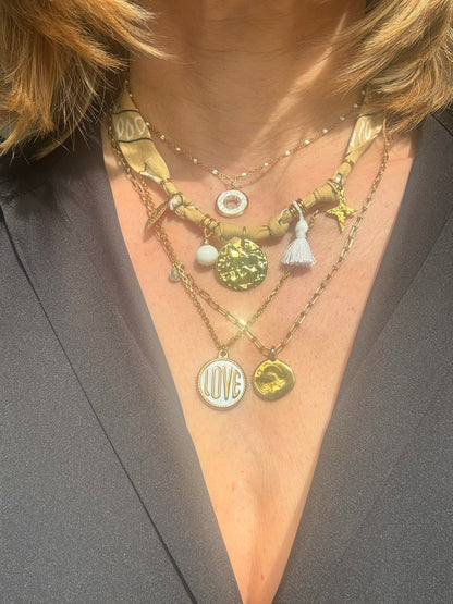 Collier Bandana Jaune Soleil*