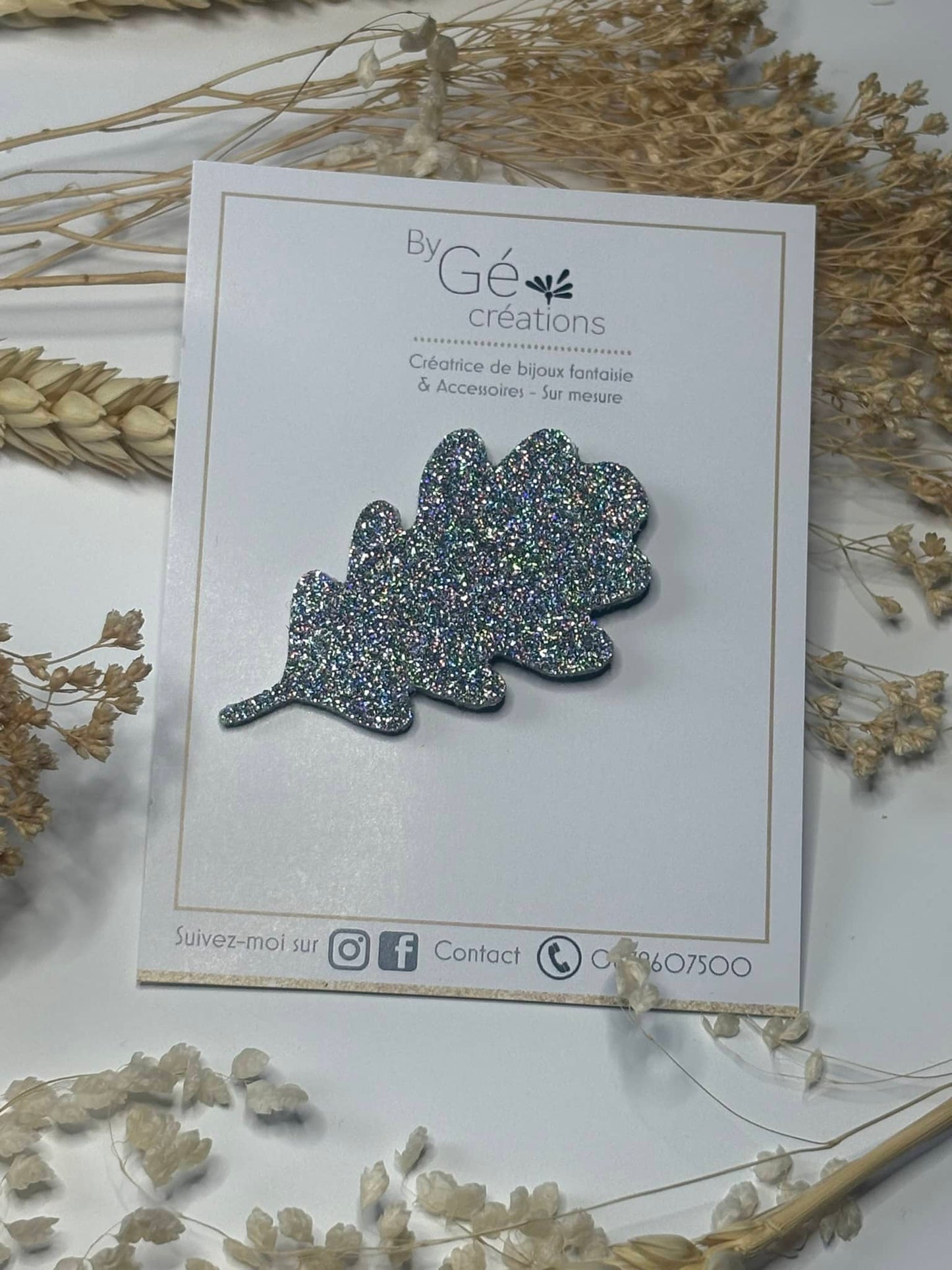 Broche Feuille de Chêne*