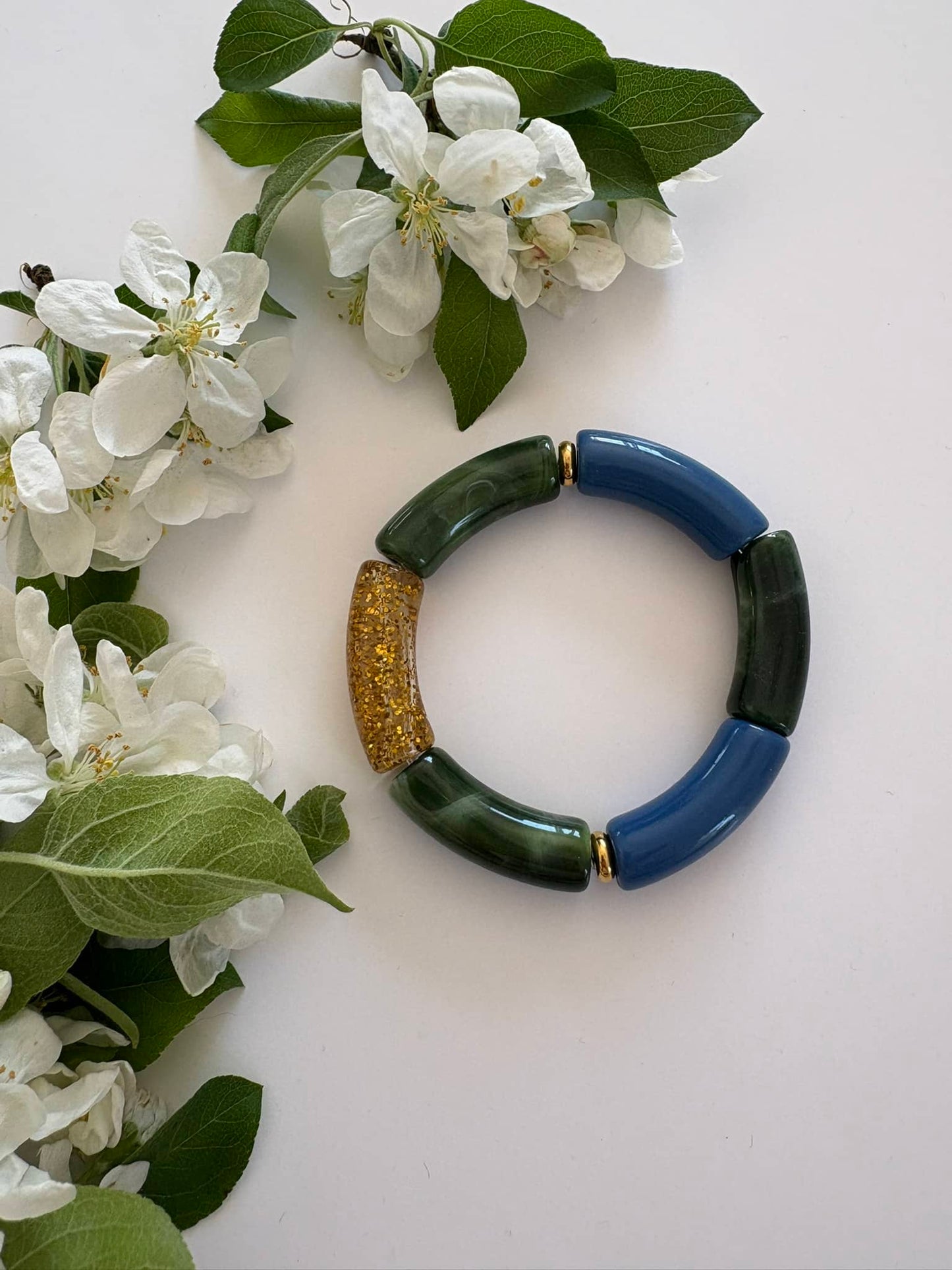 Bracelet Modèle "Charlotte" Decouvrez Les Bleus / Verts*