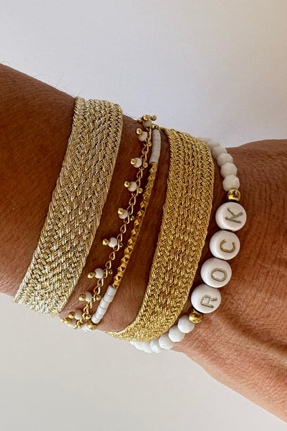 Bracelet "Marrakech" doré argent