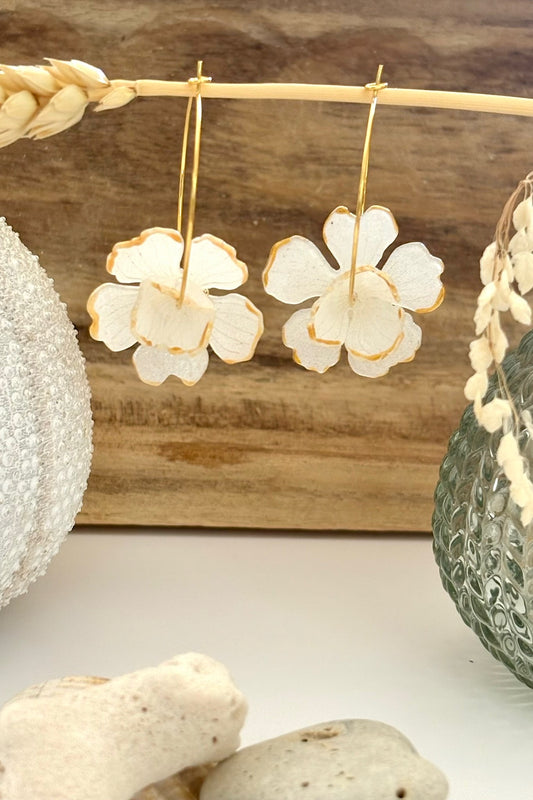Boucles "Pensée Blanche"