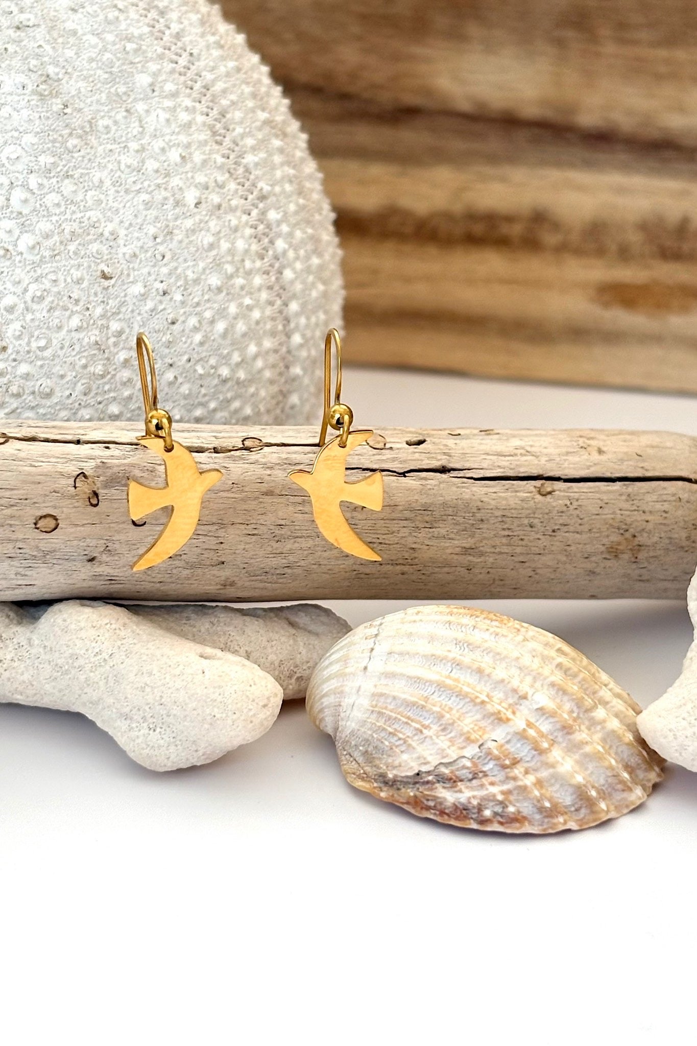 Boucles "Gold birds"