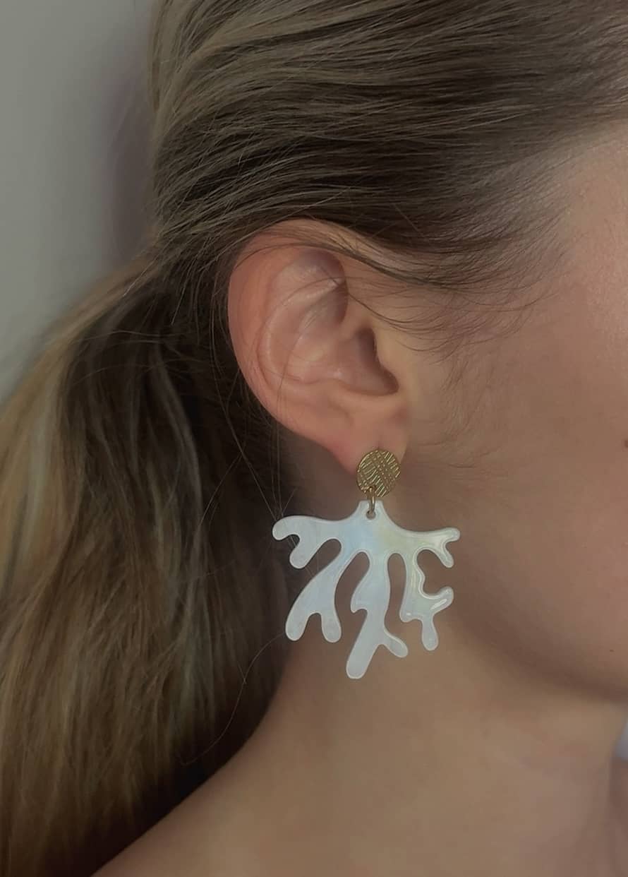 Boucle "Grand Corail" Blanc*