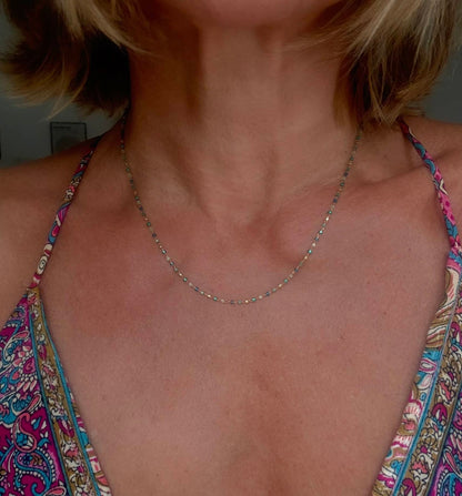 Collier Miyuki Bleu*