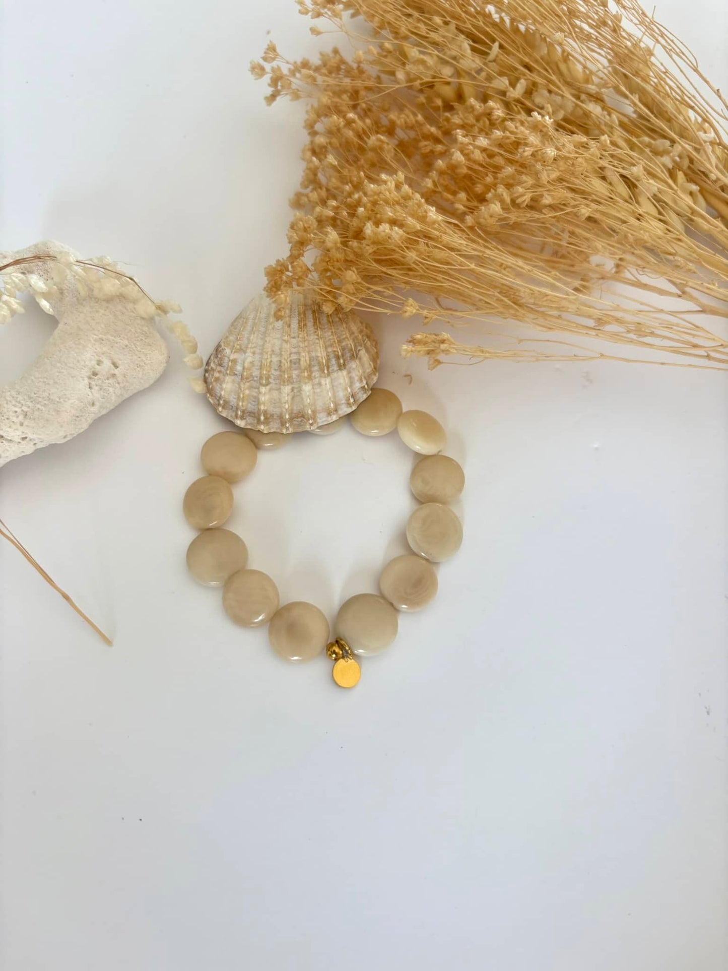 Bracelet "Tagua " crème*