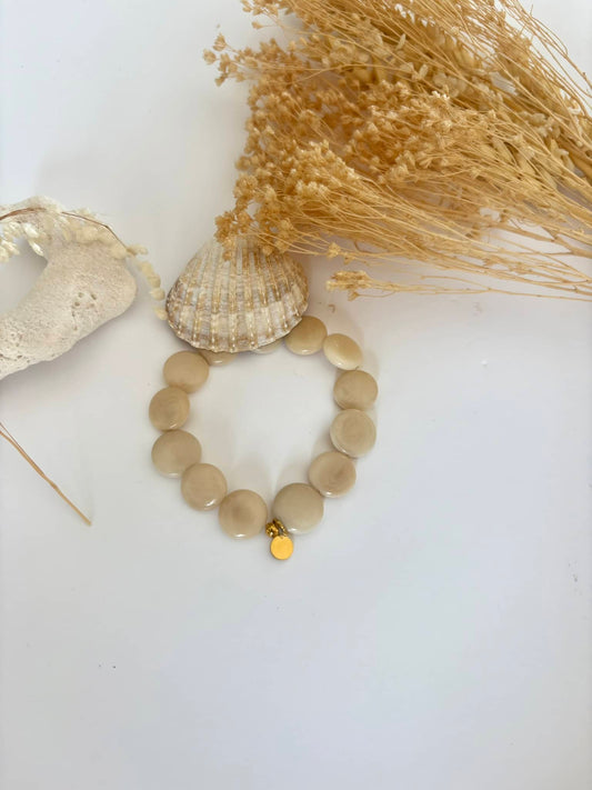 Bracelet "Tagua " crème*