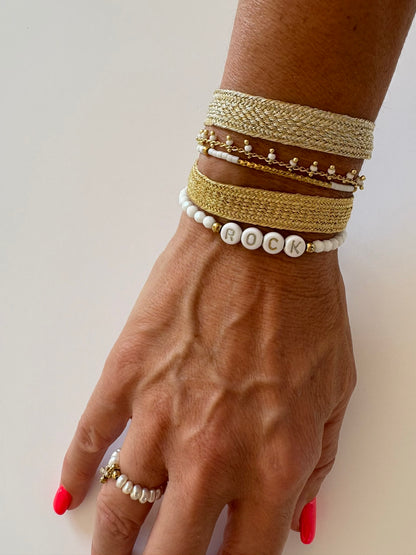 Bracelet "Marrakech" doré argent