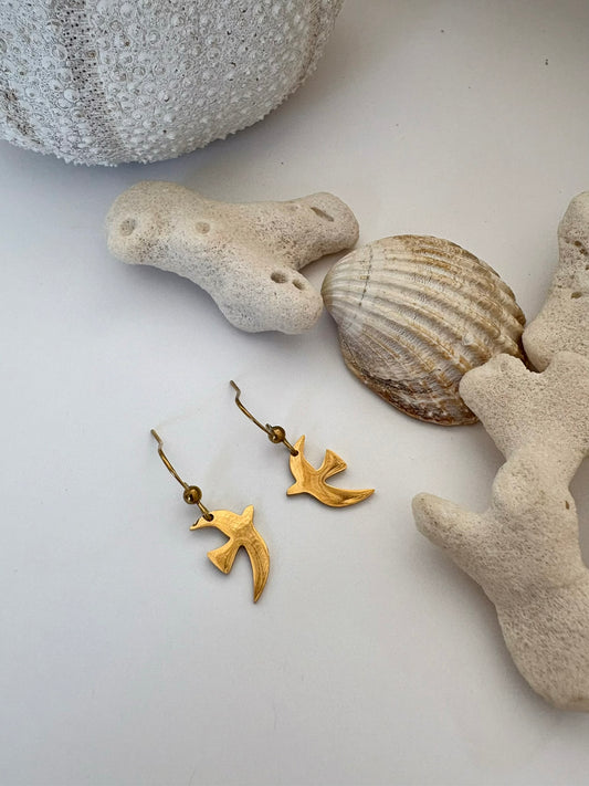 Boucles "Gold birds"