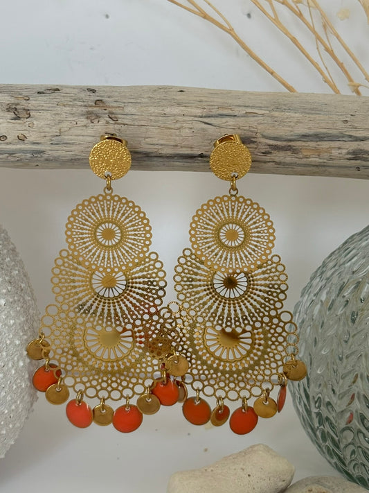 Boucle "Séville" orange