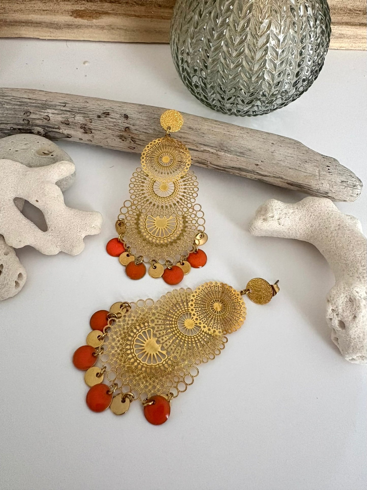 Boucle "Séville" orange
