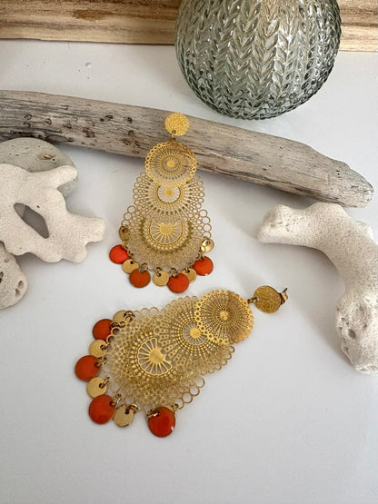 Boucle "Séville" orange