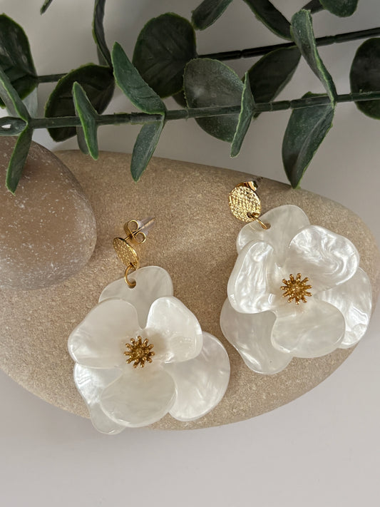 BO "Floralie" blanc nacré