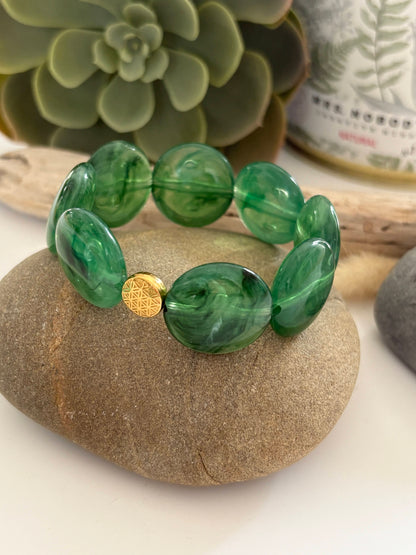 Bracelet "Josephine" vert