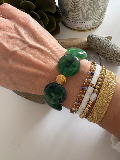 Bracelet "Josephine" vert