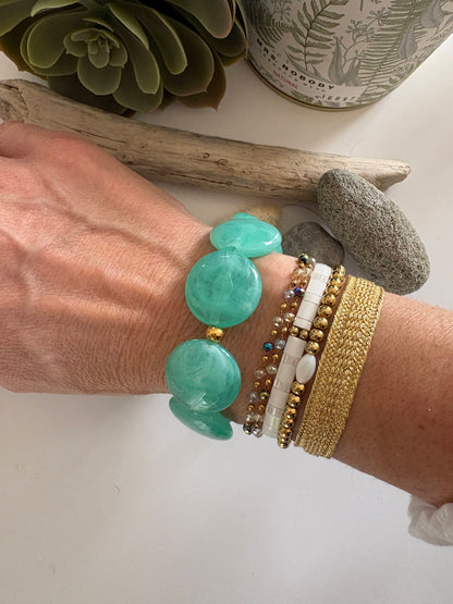 Bracelet "Josephine" aqua