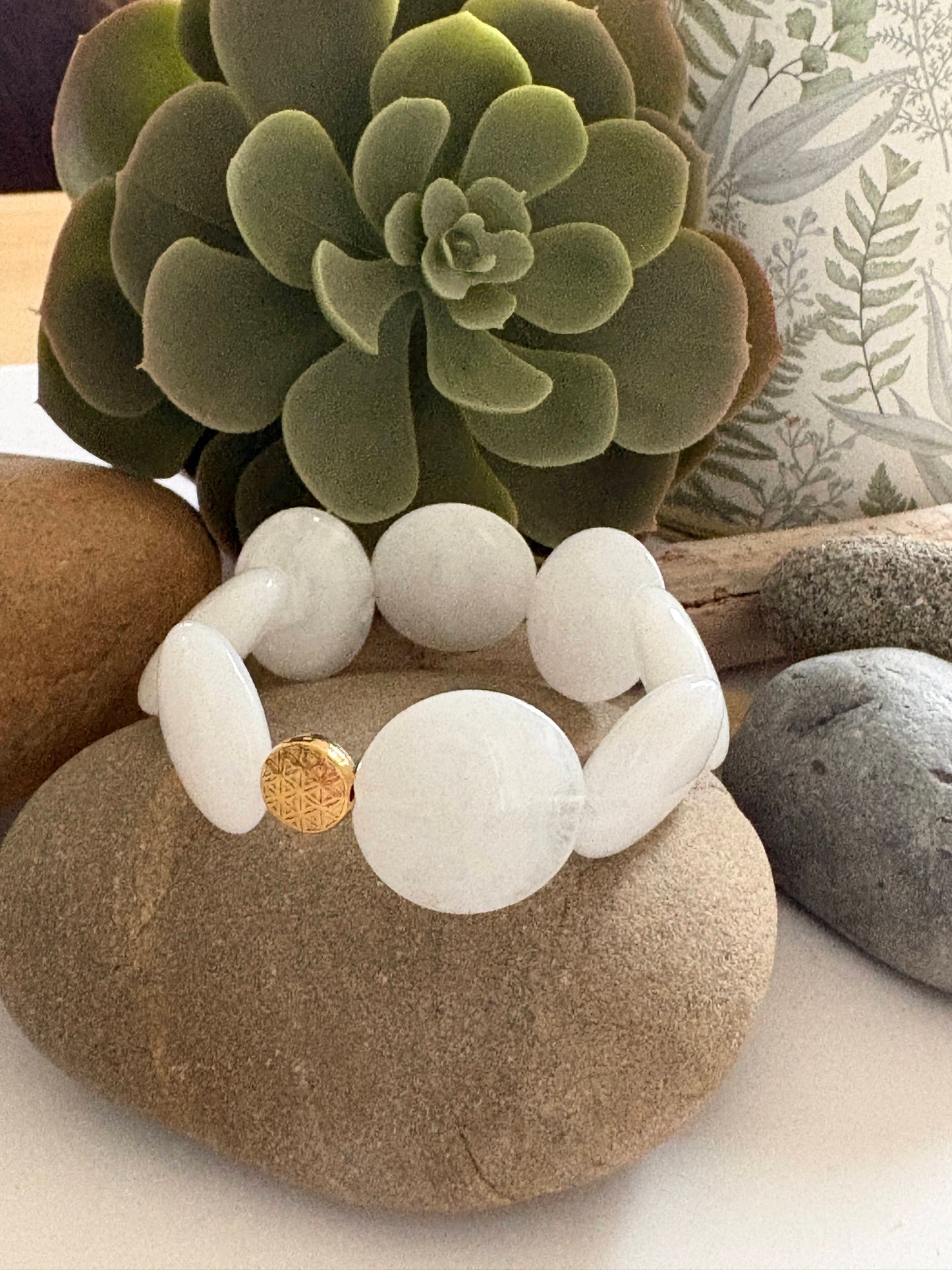 Bracelet "Josephine" blanc