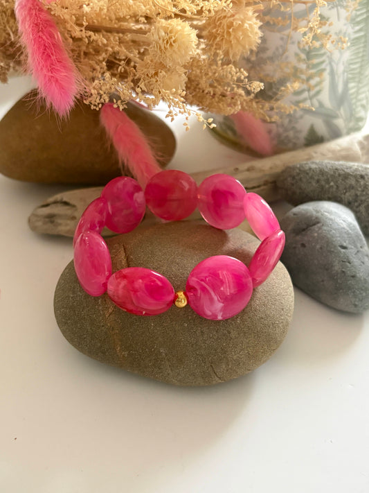 Bracelet "Josephine" fushia