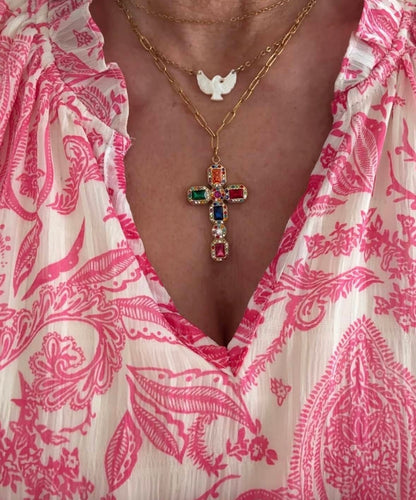 Collier "Cruz" multicolor